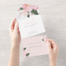 Bebê Floral Rosa Esbranquiçado no Chá de Sangue