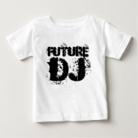 bebê futuro do DJ, romper da veste do t-shirt da
