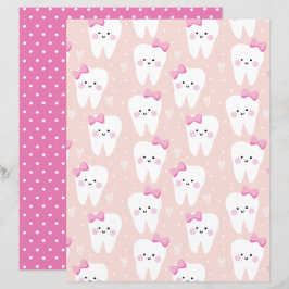 Bebê Garota Primeiro Chá Dente Papel de Scrapboobo