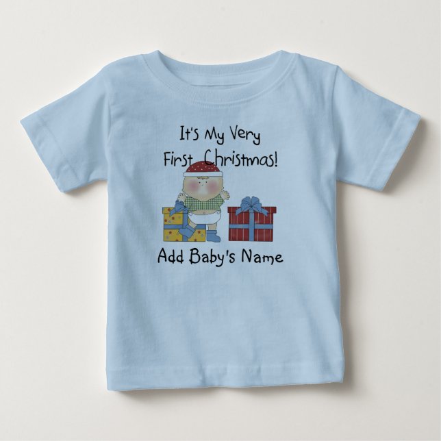 Bebê Garoto 1rua Camisa De Natal (Frente)