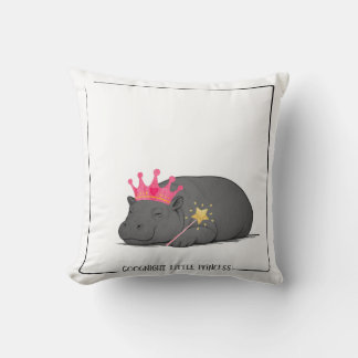 Bebê Hipopótamo Pigmeu - Almofada Princesa