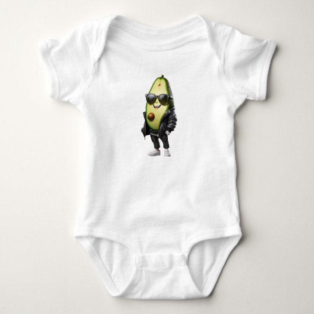 Bebê Legal Avocado | Body em Jersey para Bebês (Frente)