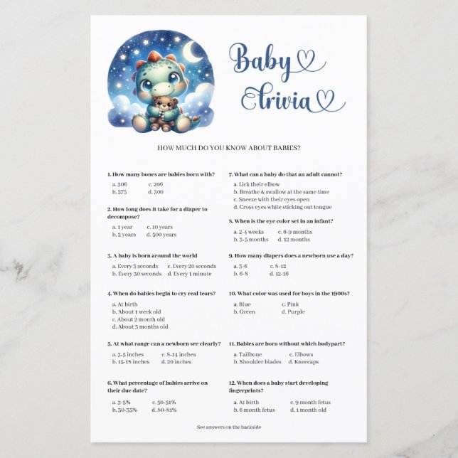 Bebê lindo dino abraçando o ursinho bebê Bebê Triv (Frente)