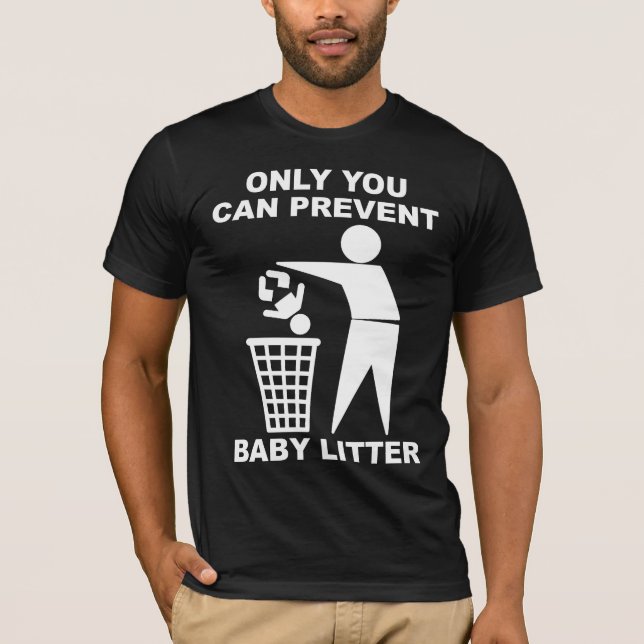 Bebê Litro Engraçado Camisa Humor (Frente)