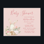 Bebê Menina Escrita Rosa, Um Convite Para Bebês Le<br><div class="desc">Um cartão-postal de chá de fraldas de uma menina tão doce e elegante. As pintas pálidas e escuras definem o tom para simplicidade e elegância. Uma maneira tão doce e simples de enviar seus convites.</div>