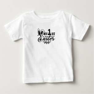 Bebê Minha Primeira Páscoa T-Shirt