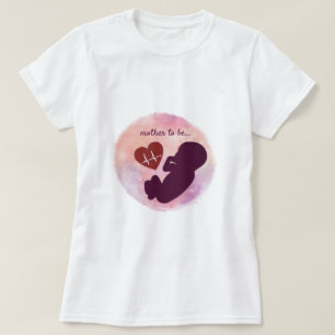 Bebê na Mulher Mãe para Ser T-Shirt