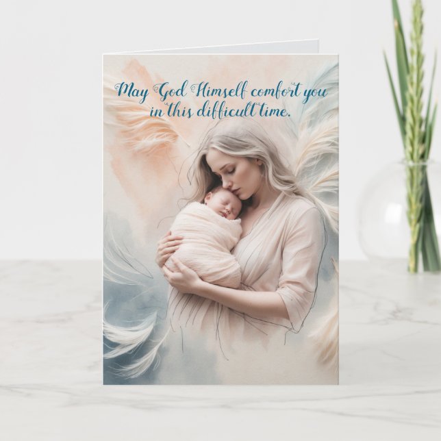 BEBÊ NO CARTÃO DE CONDOLÊNCIAS ANGEL ARMS (Frente)