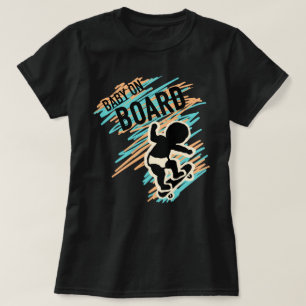 Bebê no skate Conselho Camiseta de maternidade Eng