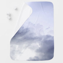 Nuvens bebê cobertor de sexo neutro garoto ou garo