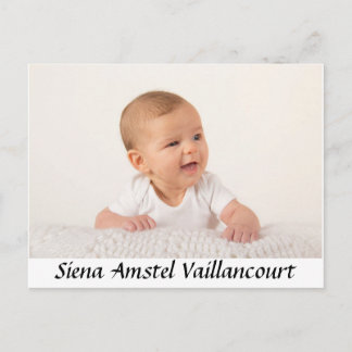 Bebê Obrigado cartão postal