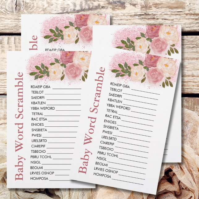 Bebê Palavra Escramble Glitz E Glam Glitter Shine (Criador carregado)