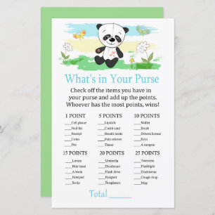 Bebê panda O que há no seu jogo de bolsa