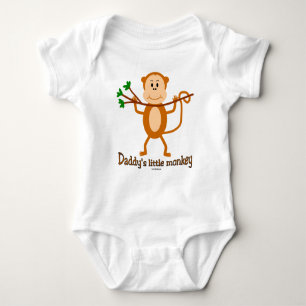 Bebê pequeno s do macaco do pai & t-shirt
