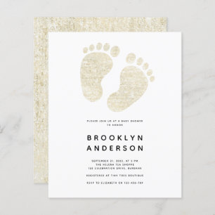 Bebê Pés Dourados Luminter Gênero Chá de fraldas N