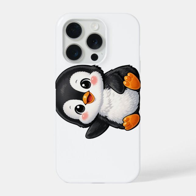 Bebê Pinguim Fofo Personagem de Desenho Animado Ac (Verso)