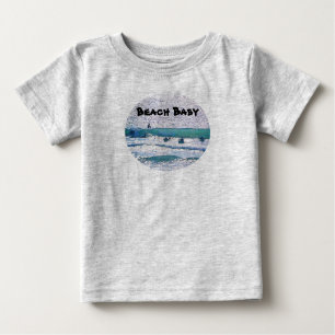 Bebê Praia Enforca 10 Surfer Baby T-Shirt