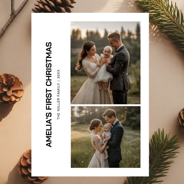 Bebê - Primeiro Cartão da Família de Natal (Criador carregado)