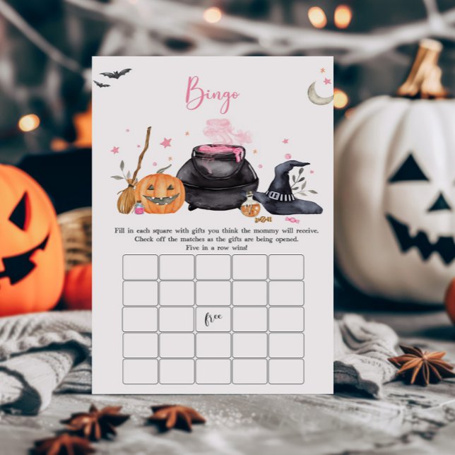 Bebê rosa está criando o jogo do Bingo do Chá de f (Baby is Brewing Baby Shower Bingo Game)