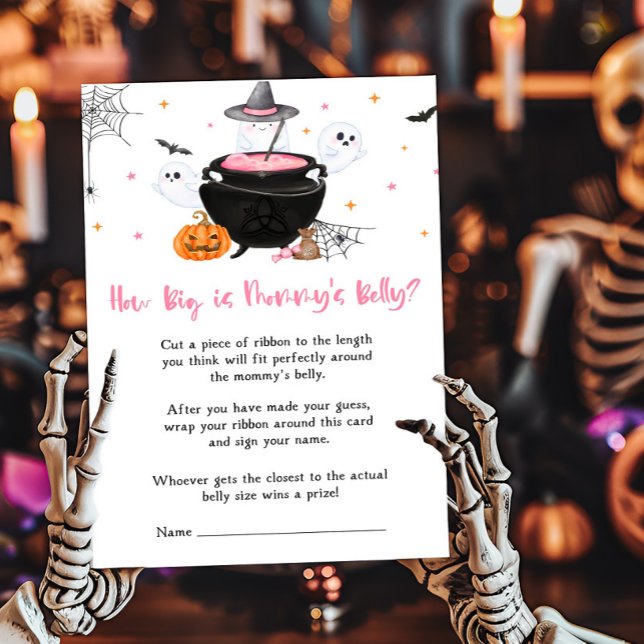 Bebê rosa está criando quão grande é o jogo da Mam (Baby is Brewing Baby Shower How Big is Mommy's Belly Game)