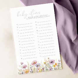 Bebê Roxo No Jogo De Bebê De Flor Selvagem De Sang