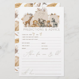 Bebê Safari Animal Jogo do Chá de fraldas Boho