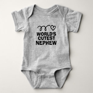 Bebê Sobrinho Mais Fofo do Mundo body para menino