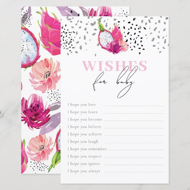 Bebê Sprinkle Deseja Jogo De Bebê Pitaya (Frente/Verso)