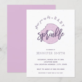Bebê Sprinkle Lavanda de Convite