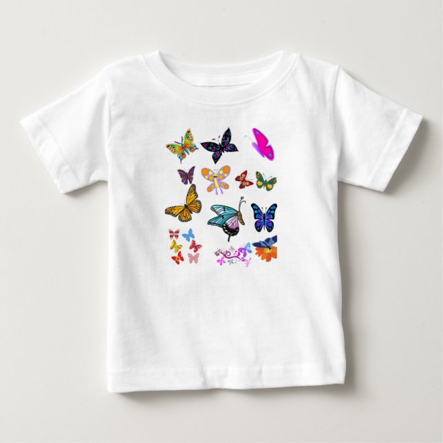 Bebê T-Shirt Butterfly (Frente)