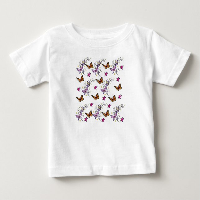 Bebê T-Shirt Butterfly (Frente)