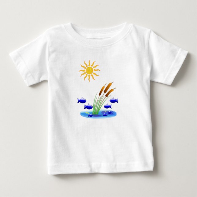 Bebê T-Shirt Fish (Frente)