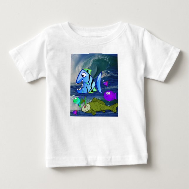 Bebê T-Shirt Fish (Frente)