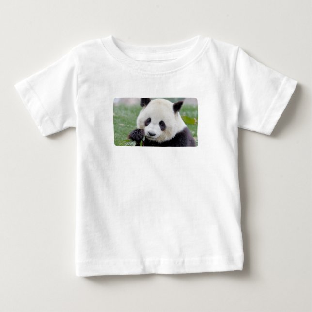 Bebê T-Shirt Panda gigante fotográfica, animais 00 (Frente)