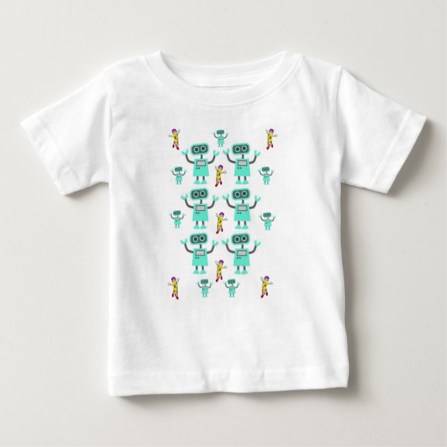 Bebê T-Shirt Robot (Frente)