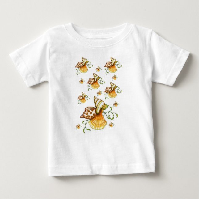 Bebê T-Shirt Seashell (Frente)