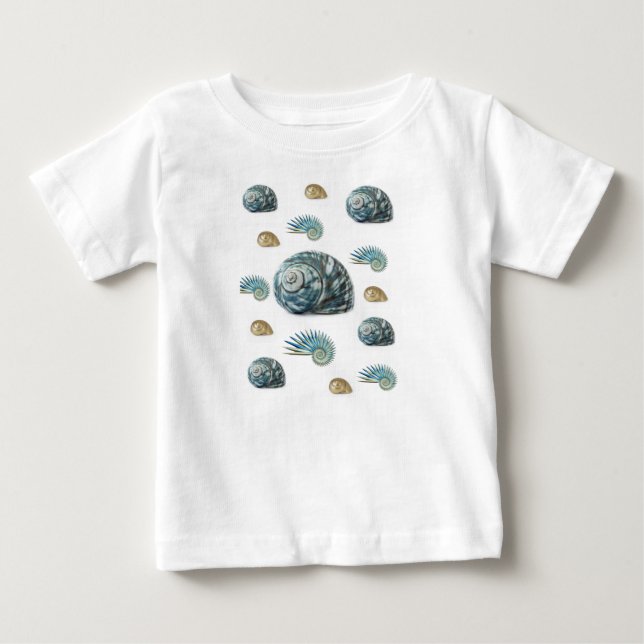 Bebê T-Shirt Seashell (Frente)