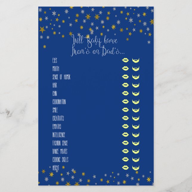 Bebê Traça Pequeno Jogo de Chá de fraldas de Estre (Frente)