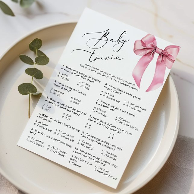 Bebê trivia Script Pink Arco game (Criador carregado)