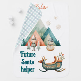 Bebe Um cobertor de natal personalizado bonito para o b