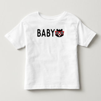 Bebê Urso com óculos escuros Toddler Baby T-Shirt