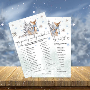 Bebê Veado Grávida Bar de Doces Jogo Chá de fral