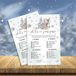 Bebê Veado O que há no seu jogo de Chá de fraldas