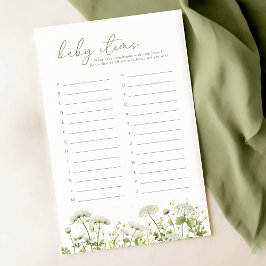 Bebê Verde No Jogo De Bebês De Flor Selvagem