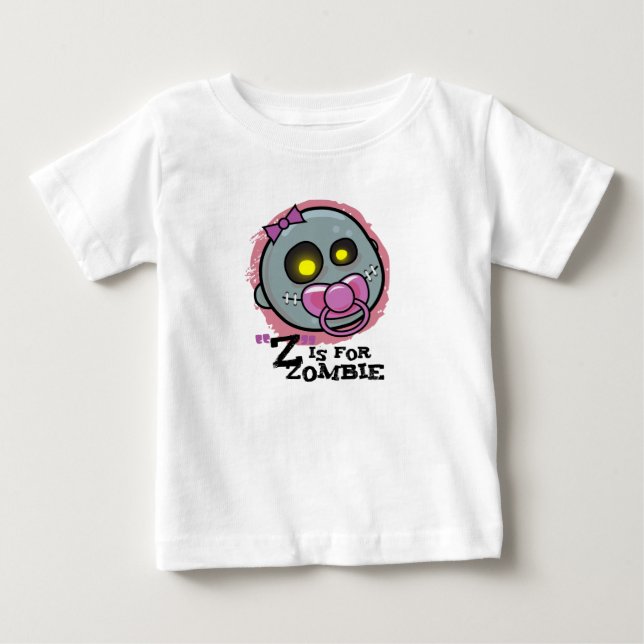 Bebê "Z" é para camiseta de Criança Zombie (Meninas) (Frente)