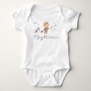 Bebê Zodíaco Sagitário BodySuit e Camiseta
