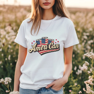 Bebendo Americano Can 1776 T-Shirt