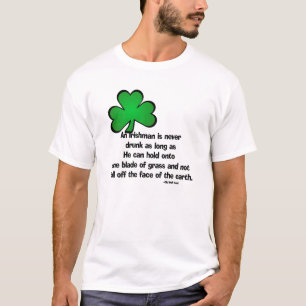 Bebendo Irlandês Dizendo 4 - Camisa T