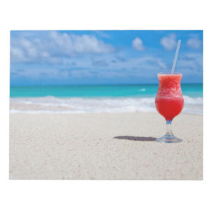 Beber Em Bloco De Notas De Praia