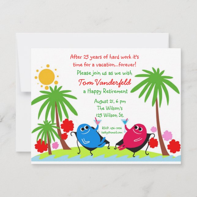 Beber no convite de festas da aposentadoria da (Frente)